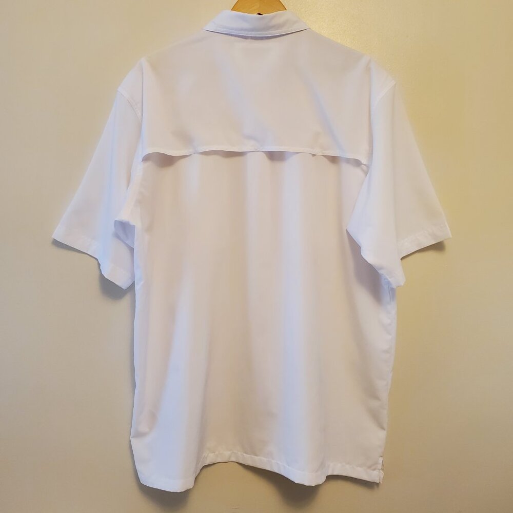 Bimini Bay Outfitters LTD Men’s White Short Sleeve Button-Down Fishing Shirt XL - Picture 2 of 14